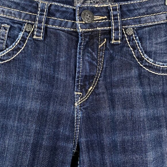 Silver Jeans Natsuki Capri‎ Jeans Blue Size 29 - Picture 3 of 7